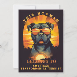 American Staffordshire Terrier Ouder gepersonalise Aankondiging