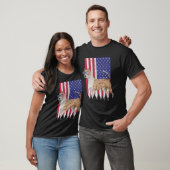American Staffordshire Terrier Patriotic Dog Ameri T-shirt (Unisex)