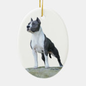 American Staffordshire Terrier (Pit Bull) Ornament (Achterkant)
