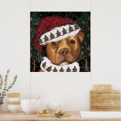American Staffordshire Terrier Poster (Keuken)