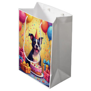 American Staffordshire Terrier Verjaardag  Medium Cadeauzakje