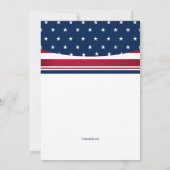 American Stars Invitation Kaart (Achterkant)