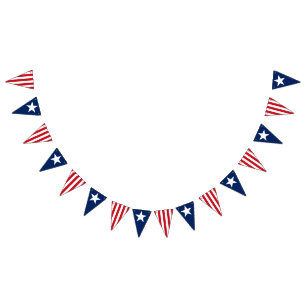 American Stars Stripes Red White Blue USA Vlaggetjes