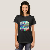 American State Map T-Shirts - Connecticut USA map (Devant entier)