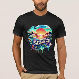 American State Map T-Shirts - Florida USA map