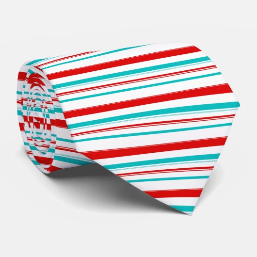 "American Stropdas" Stripe Pattern-Stropdas Stropdas (Opgerold)