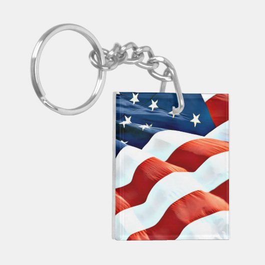 "American Style" Acrylic Keychain (Voorkant Links)