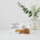 American Style Diner Visitekaartje (Staand voorkant)
