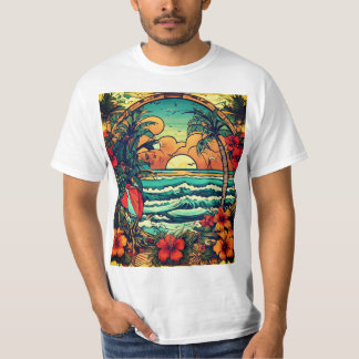 "American Tattoo Style T-shirt homme : lever du so