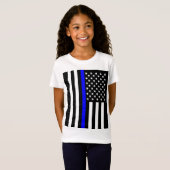 American Thin Blue Line Graphic T-shirt (Voorkant volledig)