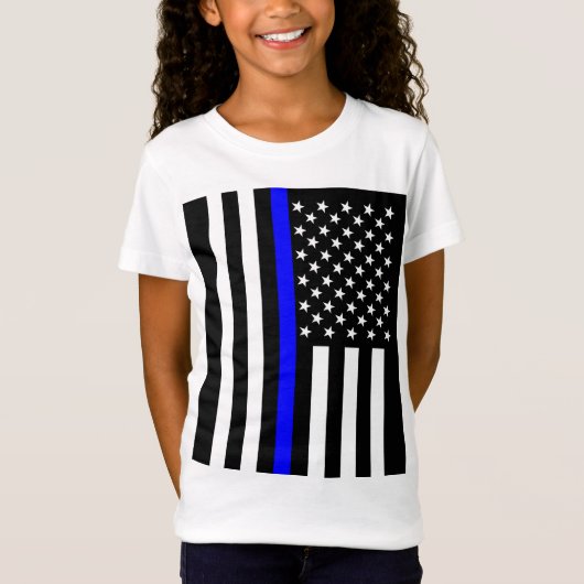 American Thin Blue Line Graphic T-shirt (Voorkant)