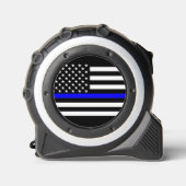 American Thin Blue Line Symbolic op een Rolmaat (Voorkant)