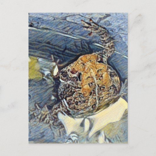 American Toad Digital Painting Briefkaart (Voorkant)