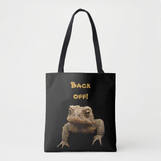 American Toad dit Back Off Animal Sac fourre-tout (Devant)