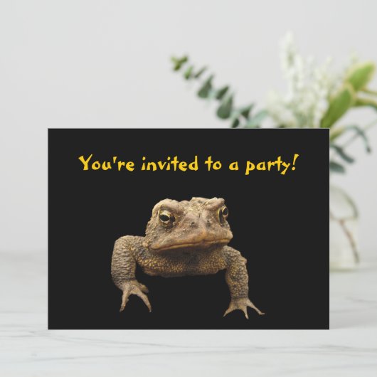 American Toad Invitation Kaart (Staand voorkant)