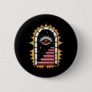 American Traditional Old School Tattoo Flash Ink S Ronde Button 5,7 Cm