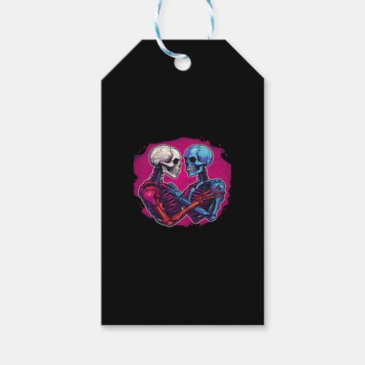 American Traditional Skeleton Holding Hands Tattoo Cadeaulabel (Voorkant)