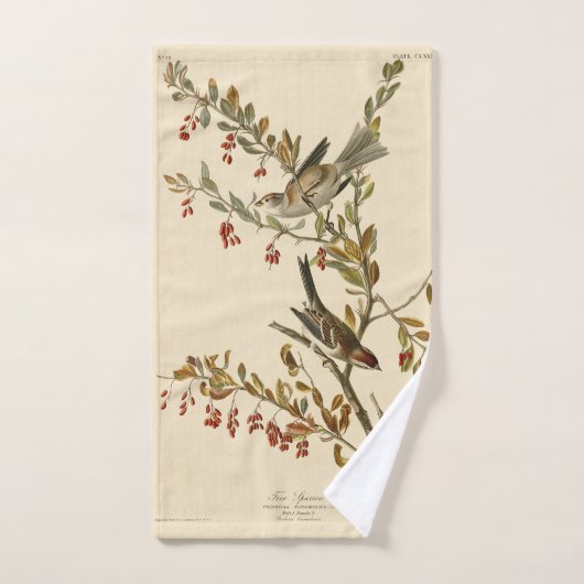 American Tree Sparrow, les oiseaux d'Amérique d'Au (Serviette à main)