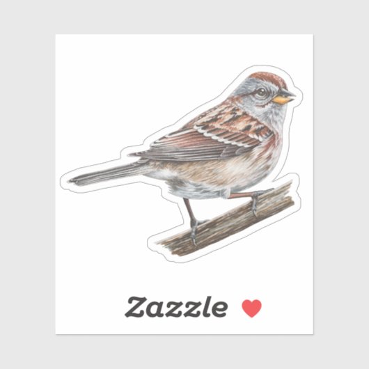 American Tree Sparrow Sticker (Vel)