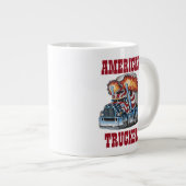 American Trucker Giant Coffee Mug (Devant droit)