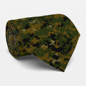 American USMC Woodland Digital Camo Stropdas (Opgerold)