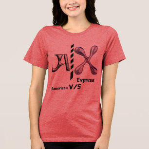 American v/s Express Dames Bold & stijlvol Tri-Blend Shirt