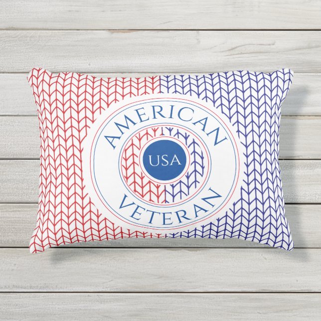 AMERICAN VETERAN Coussin extérieur / Bleu (Devant)