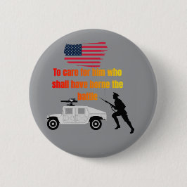 American veterans grey ronde button 5,7 cm