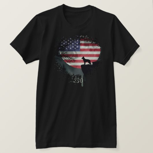 American Watchdog - German Shepherd T-Shirt (Design devant)