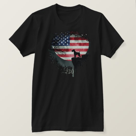 American Watchdog - Irish Terrier T-Shirt (Design devant)
