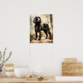 American Water Spaniel Dog Art Imprimer Poster (Cuisine)