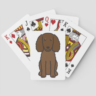 American Water Spaniel Dog Cartoon Speelkaarten