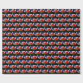 American Welsh Flags Map Cadeaupapier (Vlak)