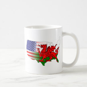 American Welsh Flags Map Koffiemok