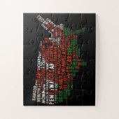 American Welsh Place Names Jigsaw Puzzle (Vertical)