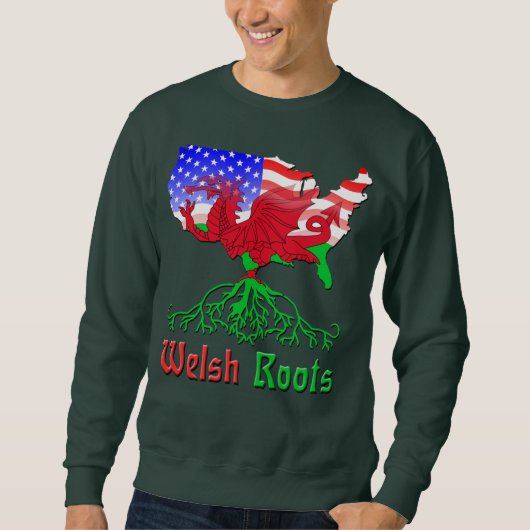 American Welsh Roots Sweatshirt (Voorkant)
