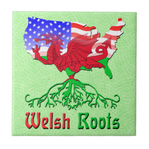 American Welsh Roots Tile Tegeltje