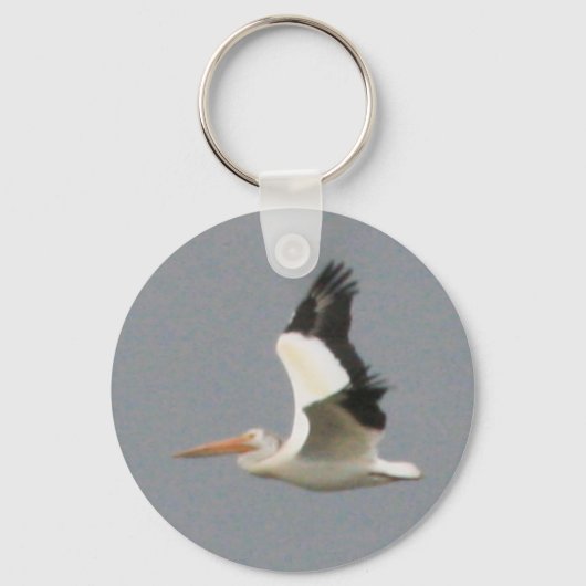 American White Pelican Sleutelhanger (Voorkant)