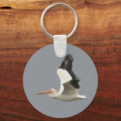 American White Pelican Sleutelhanger (Voorkant)