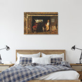 American WildWest Blacksmith en Cowboy Canvas Afdruk (Insitu (Slaapkamer))