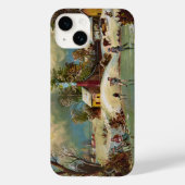 American Winter Life Kerstmis Scene Case-Mate iPhone Case (Achterkant)