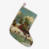 American Winter Life Kerstmis Scene Kleine Kerstsok (Voorkant (Hangend))