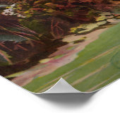 American Winter Life Kerstmis Scene Poster (Hoek)