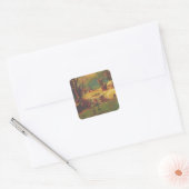 American Winter Life  Vierkante Sticker (Envelop)
