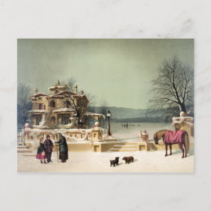 American Winter Scene Briefkaart