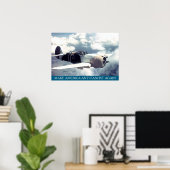 American WWII Plane MAAFA Poster (Thuiskantoor)