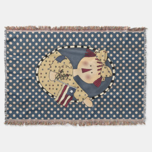 Americana Annie Throw Blanket Deken