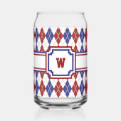 Americana Argyle Blikvorm Glas (Achterkant)
