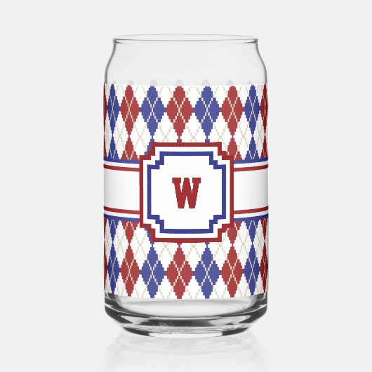 Americana Argyle Blikvorm Glas (Achterkant)