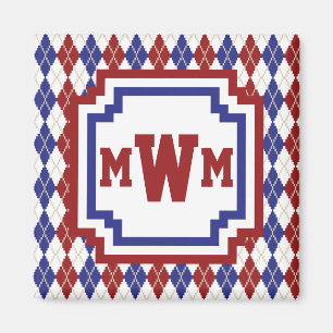 Americana Argyle Magnet Magneet